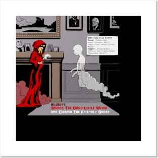 Wendy and Casper Mignola style Posters and Art